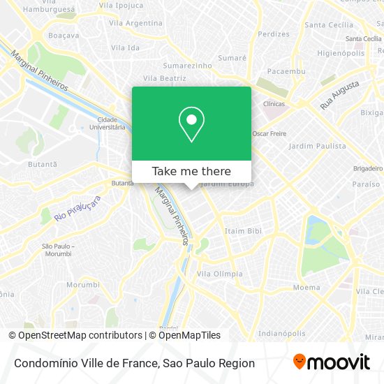 Condomínio Ville de France map