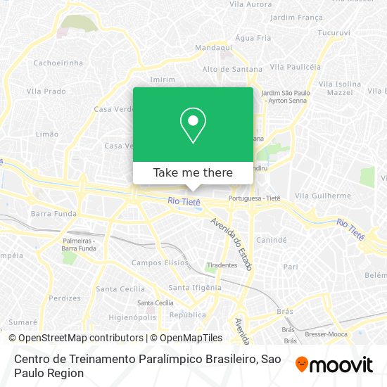 Centro de Treinamento Paralímpico Brasileiro map