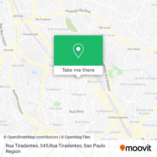 Rua Tiradentes, 345,Rua Tiradentes map