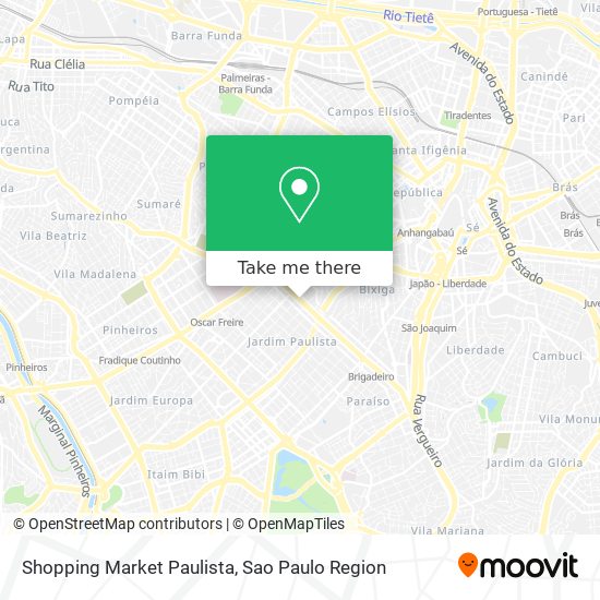 Shopping Market Paulista map