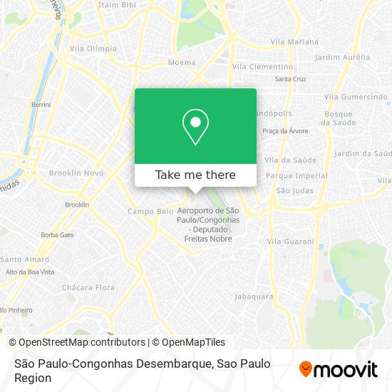 São Paulo-Congonhas Desembarque map