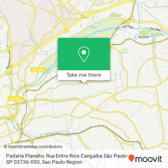 Padaria Planalto, Rua Entre Rios Cangaíba São Paulo-SP 03736-000 map