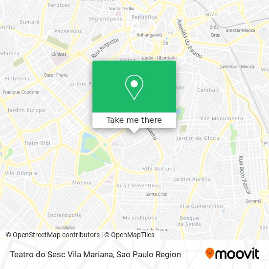 Teatro do Sesc Vila Mariana map