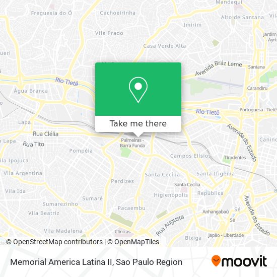 Memorial America Latina II map