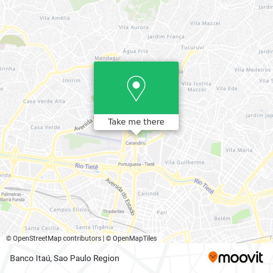 Banco Itaú map