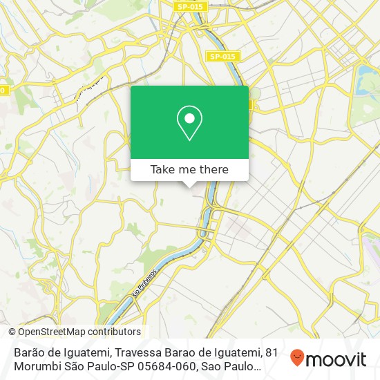 Mapa Barão de Iguatemi, Travessa Barao de Iguatemi, 81 Morumbi São Paulo-SP 05684-060