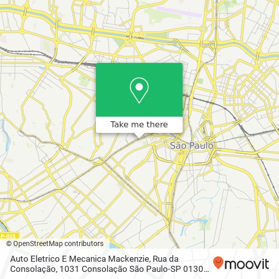 Auto Eletrico E Mecanica Mackenzie, Rua da Consolação, 1031 Consolação São Paulo-SP 01301-000 map