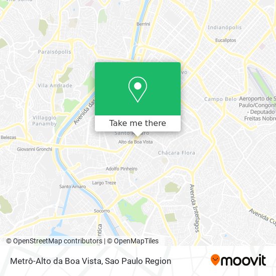 Metrô-Alto da Boa Vista map