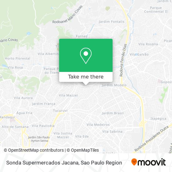 Sonda Supermercados Jacana map