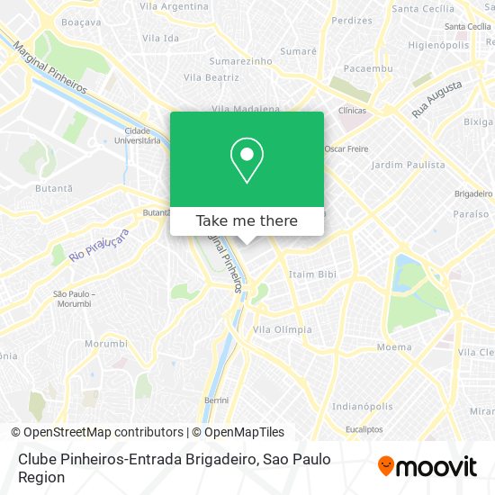 Clube Pinheiros-Entrada Brigadeiro map