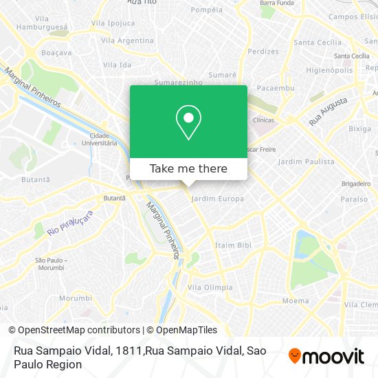 Rua Sampaio Vidal, 1811,Rua Sampaio Vidal map
