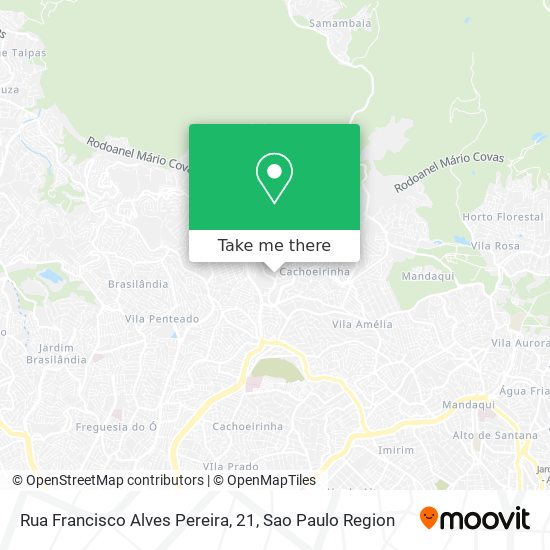 Mapa Rua Francisco Alves Pereira, 21