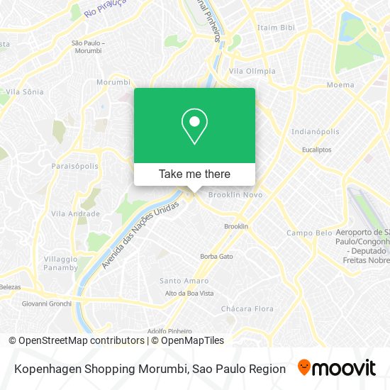 Kopenhagen Shopping Morumbi map
