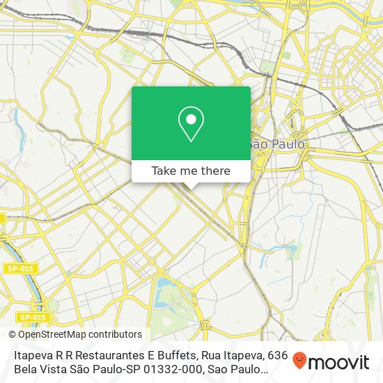 Itapeva R R Restaurantes E Buffets, Rua Itapeva, 636 Bela Vista São Paulo-SP 01332-000 map