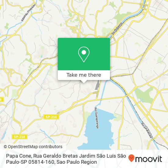 Papa Cone, Rua Geraldo Bretas Jardim São Luís São Paulo-SP 05814-160 map