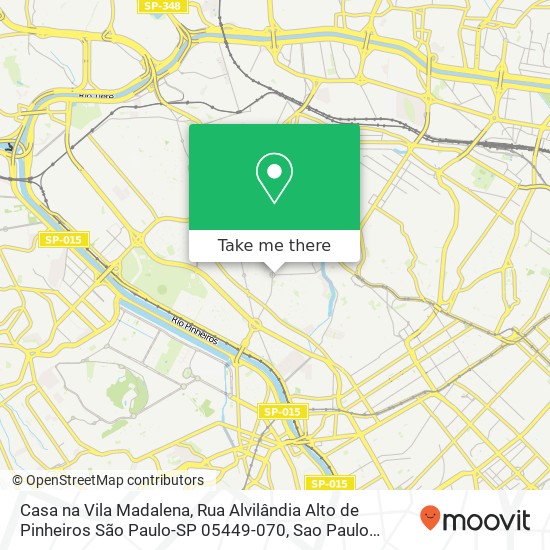 Casa na Vila Madalena, Rua Alvilândia Alto de Pinheiros São Paulo-SP 05449-070 map