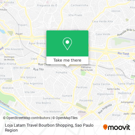 Loja Latam Travel Bourbon Shopping map