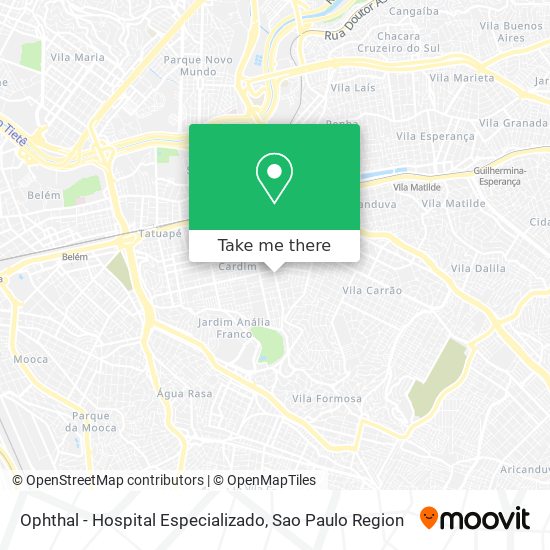 Mapa Ophthal - Hospital Especializado