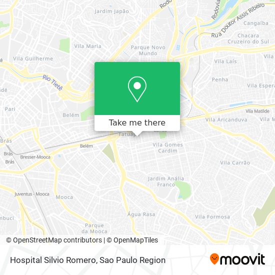 Mapa Hospital Silvio Romero
