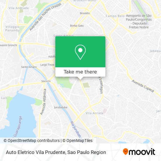 Auto Eletrico Vila Prudente map