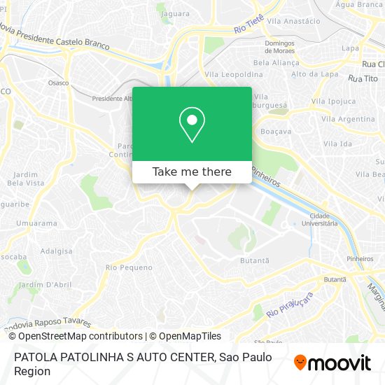 Mapa PATOLA PATOLINHA S AUTO CENTER