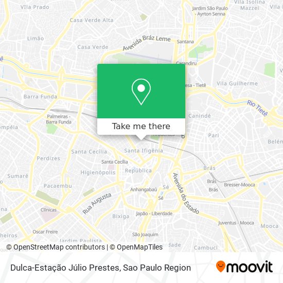 Dulca-Estação Júlio Prestes map