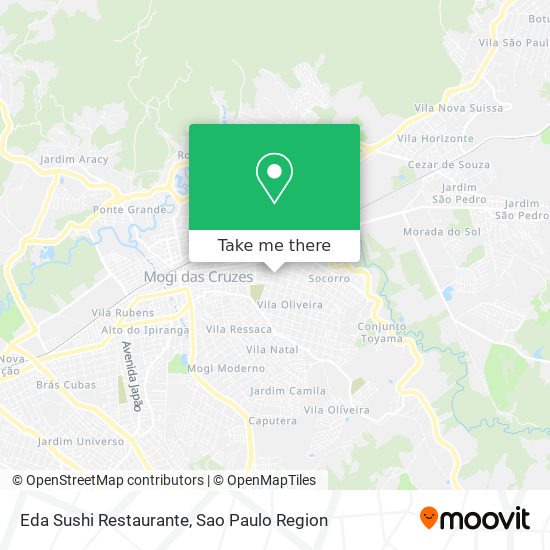 Mapa Eda Sushi Restaurante