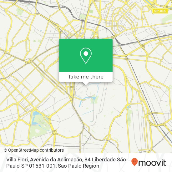 Mapa Villa Fiori, Avenida da Aclimação, 84 Liberdade São Paulo-SP 01531-001