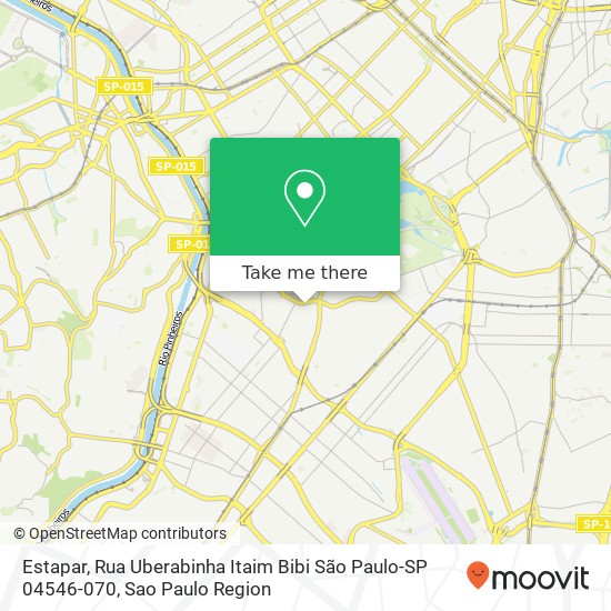 Mapa Estapar, Rua Uberabinha Itaim Bibi São Paulo-SP 04546-070