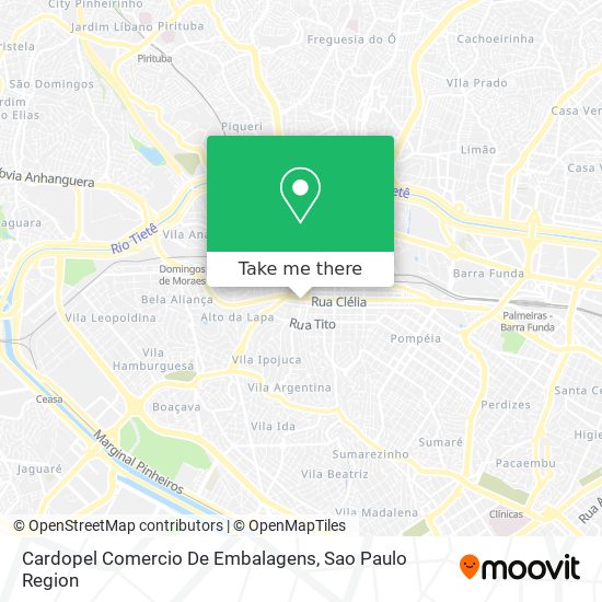 Cardopel Comercio De Embalagens map