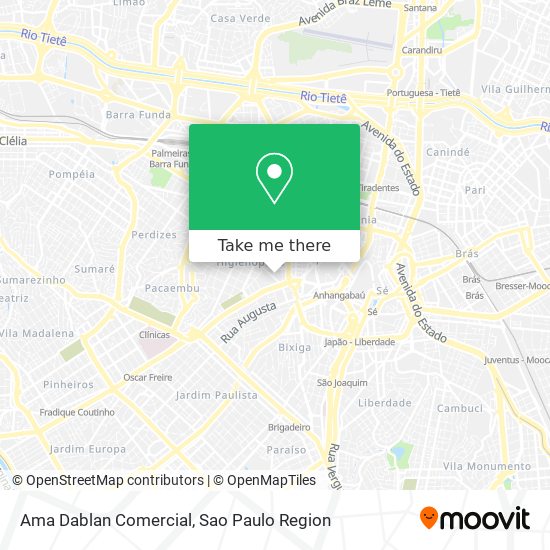 Ama Dablan Comercial map