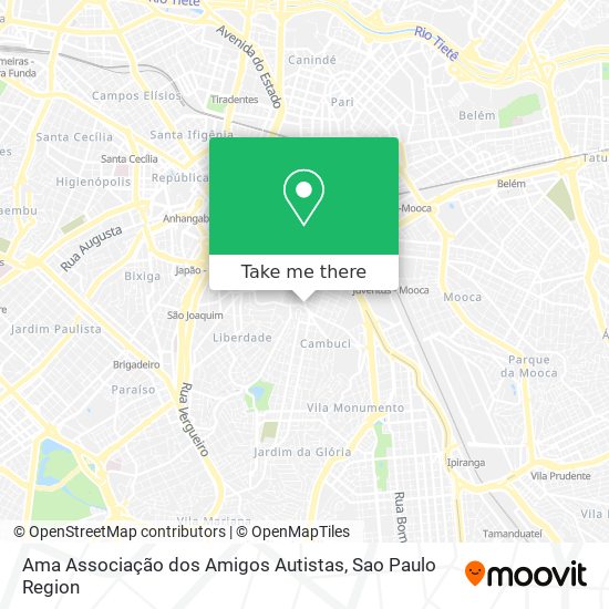 Ama Associação dos Amigos Autistas map