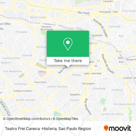 Teatro Frei Caneca -Histeria map