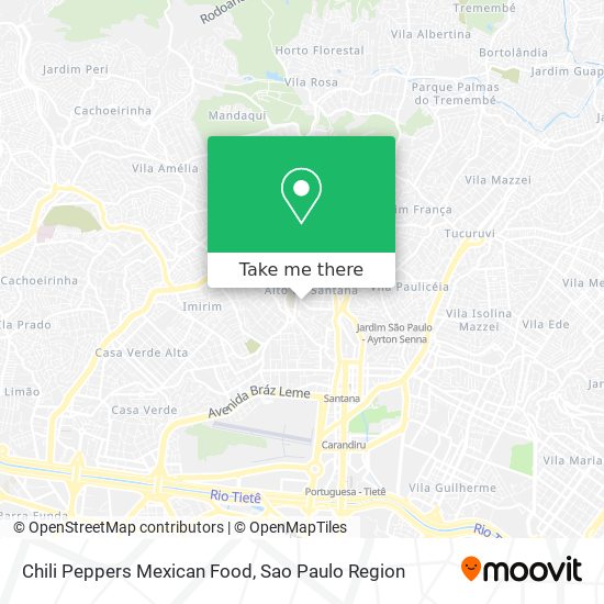 Chili Peppers Mexican Food map