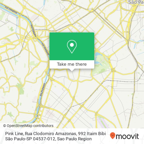 Pink Line, Rua Clodomiro Amazonas, 992 Itaim Bibi São Paulo-SP 04537-012 map