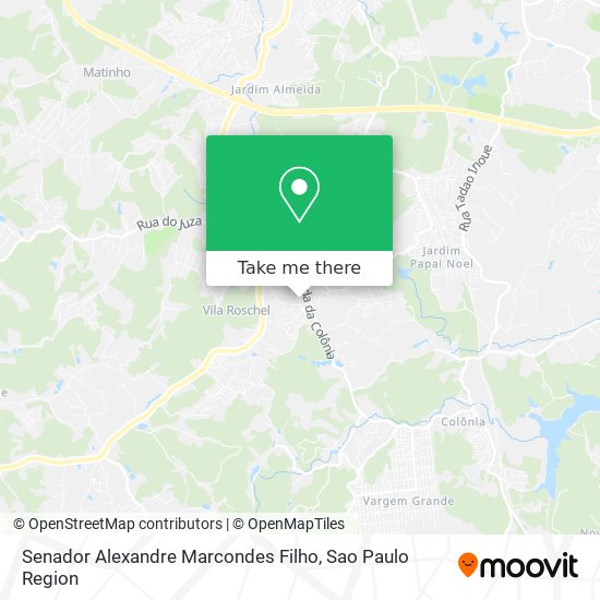 Senador Alexandre Marcondes Filho map