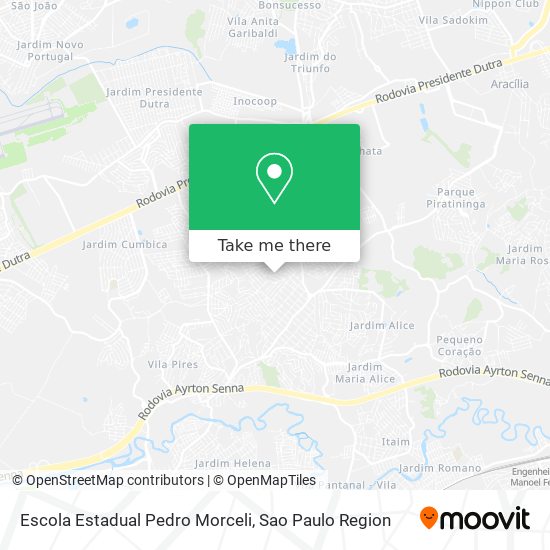 Escola Estadual Pedro Morceli map