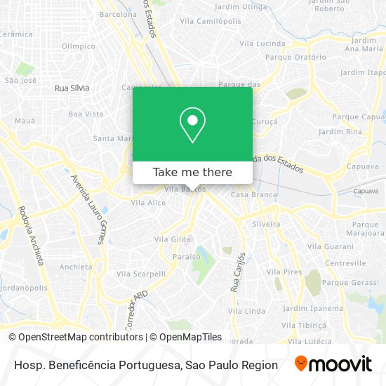 Hosp. Beneficência Portuguesa map