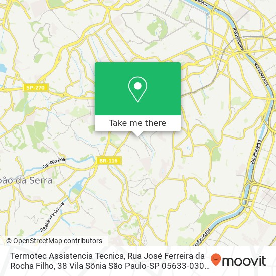 Termotec Assistencia Tecnica, Rua José Ferreira da Rocha Filho, 38 Vila Sônia São Paulo-SP 05633-030 map