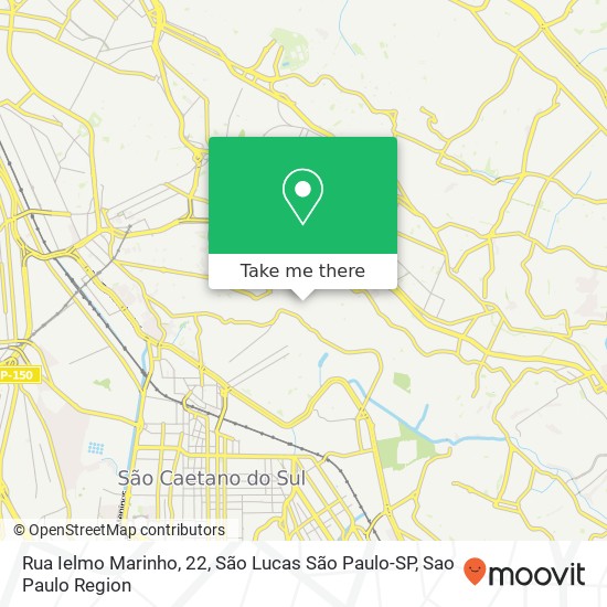 Rua Ielmo Marinho, 22, São Lucas São Paulo-SP map