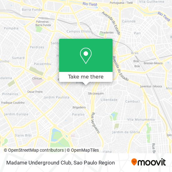 Madame Underground Club map
