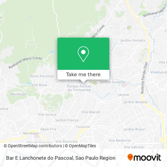 Bar E Lanchonete do Pascoal map