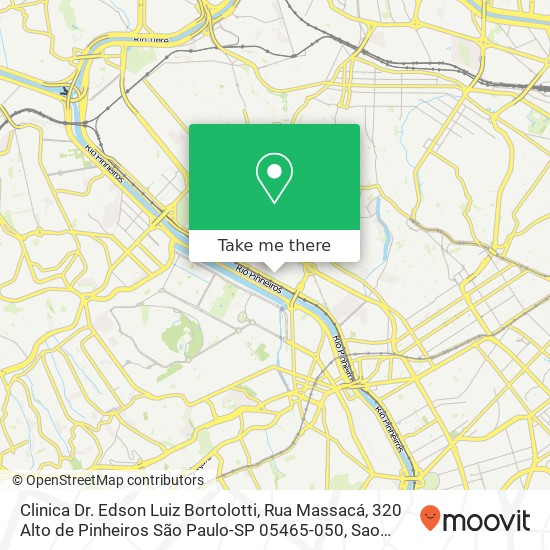 Clinica Dr. Edson Luiz Bortolotti, Rua Massacá, 320 Alto de Pinheiros São Paulo-SP 05465-050 map