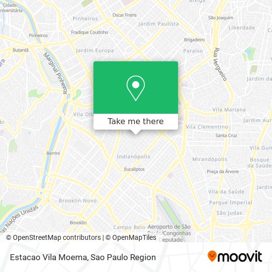Estacao Vila Moema map