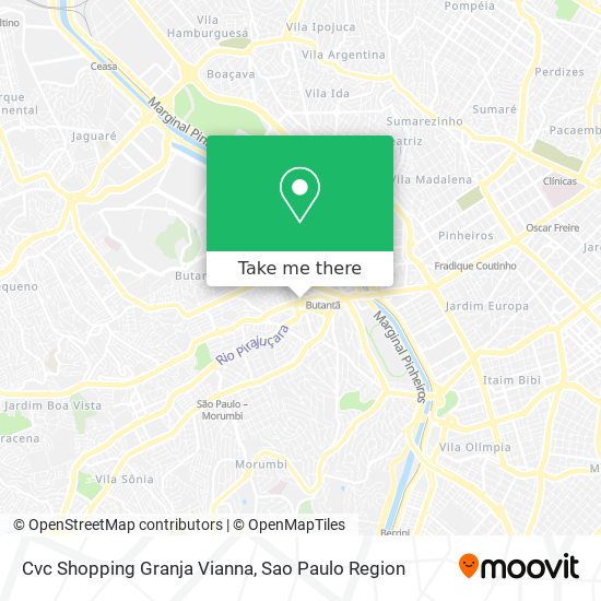 Cvc Shopping Granja Vianna map