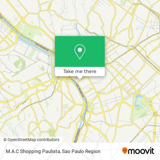 Mapa M.A.C Shopping Paulista