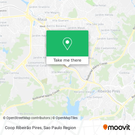 Coop Ribeirão Pires map