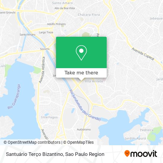 Santuário Terço Bizantino map