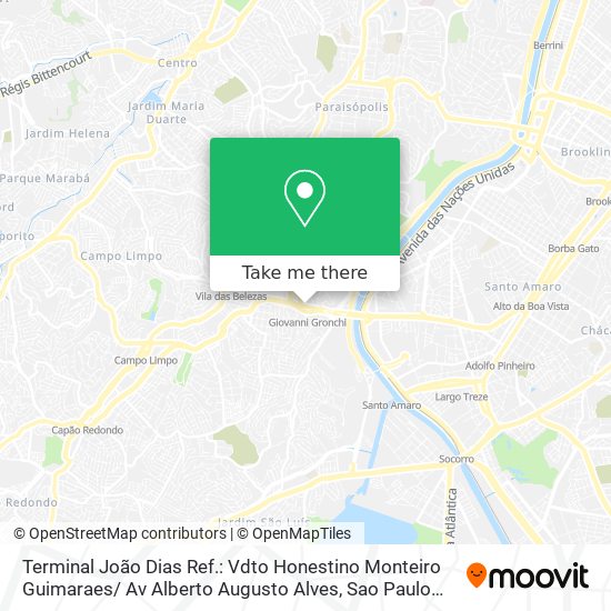 Terminal João Dias Ref.: Vdto Honestino Monteiro Guimaraes/ Av Alberto Augusto Alves map