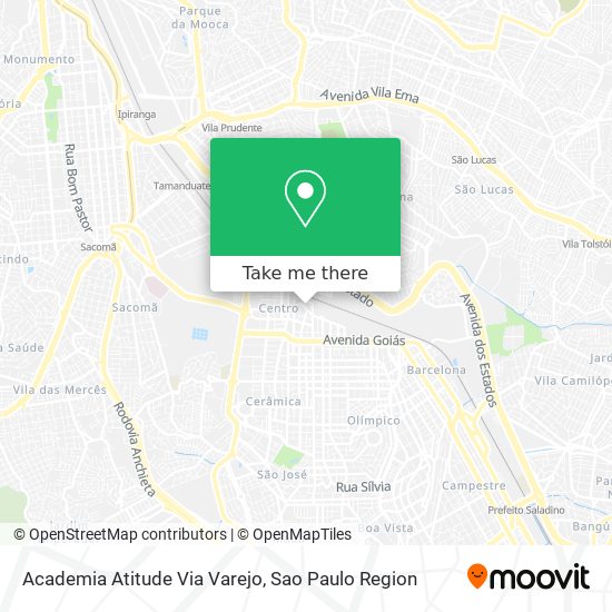 Mapa Academia Atitude Via Varejo